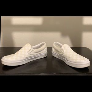 White checkered Vans  7.5